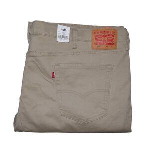 Levis 541 Athletic Fit Twill Jean Pants Men's Size 50x30 Stretch Beige/Tan NWT